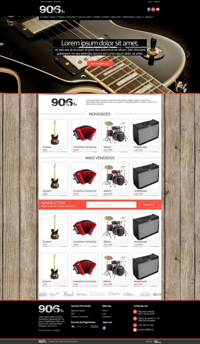 906.pt | Layout Homepage